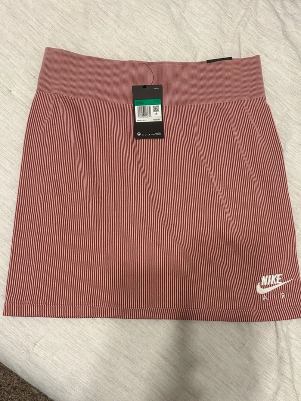 Nike Women’s Dusty Rose Ribbed Mini Skirt - Picture 1 of 6